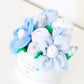 Blue Hatbox Bouquet - Petite
