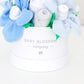 Blue Hatbox Bouquet - Petite