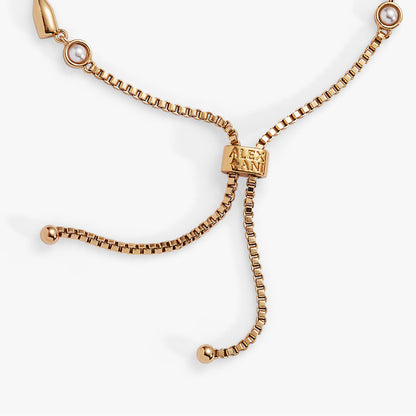 “Cheers” Champagne Inline Bolo Bracelet