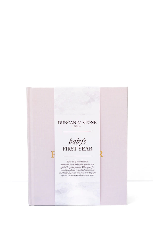 Baby's First Year Memory Book & Photo Album | Duncan & Stone