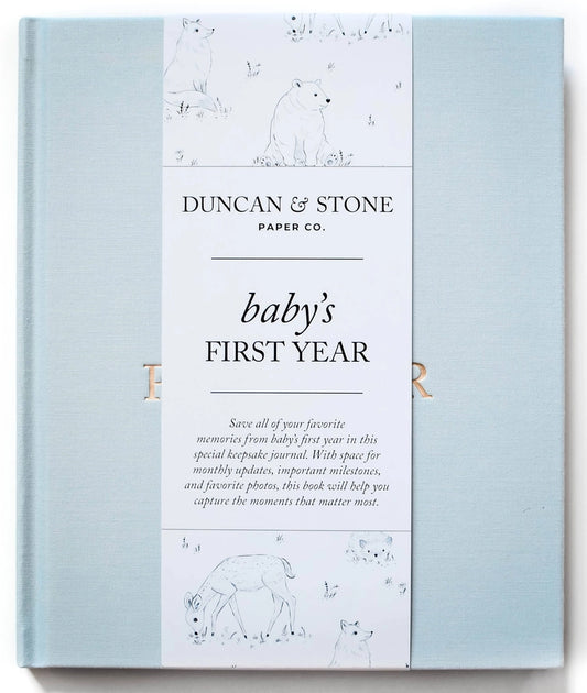 Baby's First Year Memory Book & Photo Album | Duncan & Stone