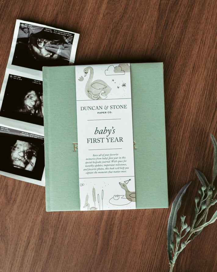 Baby's First Year Memory Book & Photo Album | Duncan & Stone