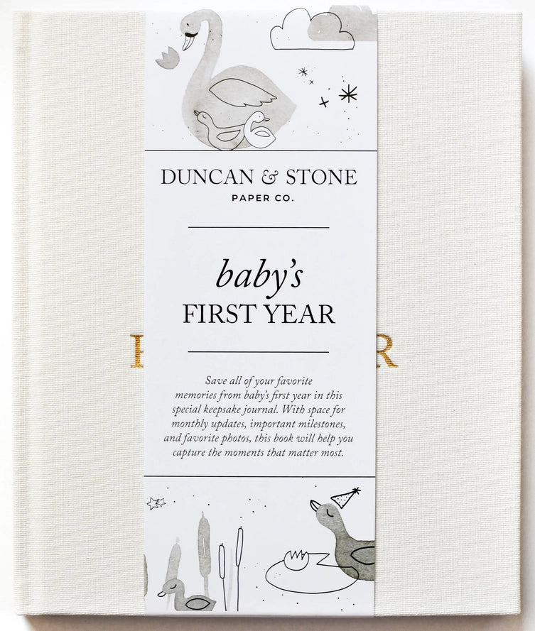 Baby's First Year Memory Book & Photo Album | Duncan & Stone