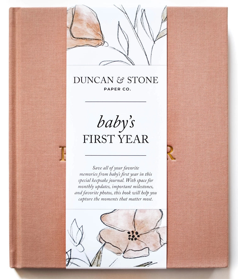 Baby's First Year Memory Book & Photo Album | Duncan & Stone