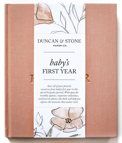 Baby's First Year Memory Book & Photo Album | Duncan & Stone