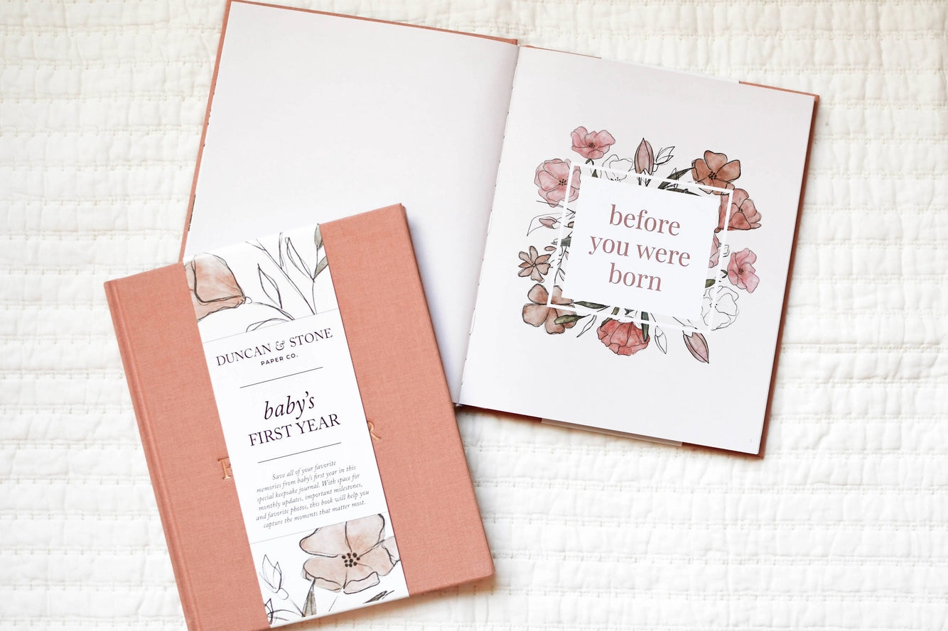Baby's First Year Memory Book & Photo Album | Duncan & Stone