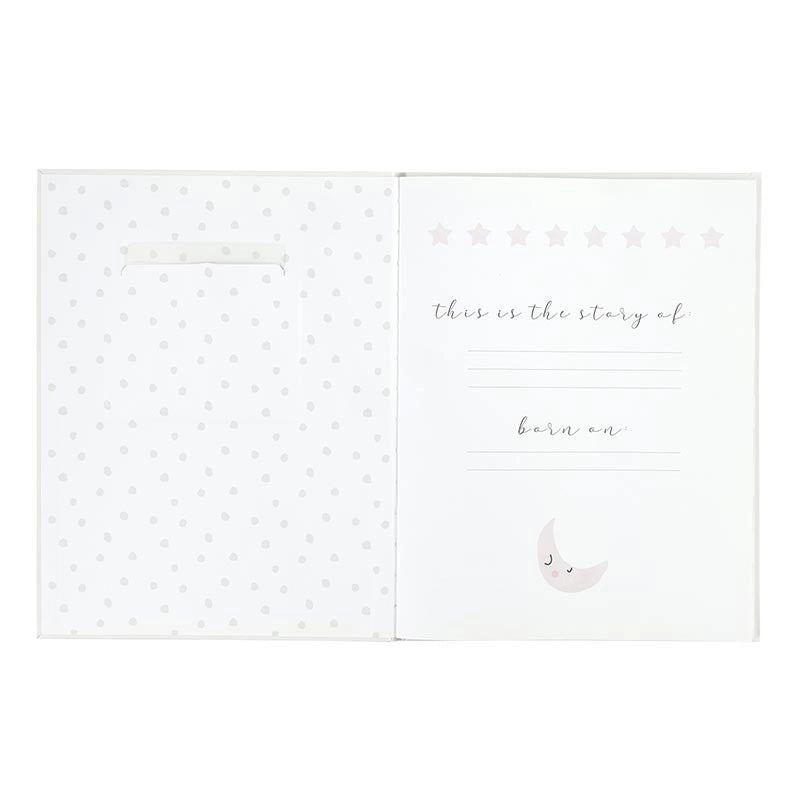 Little Moon Memory Book | Unisex Baby Keepsake Book
