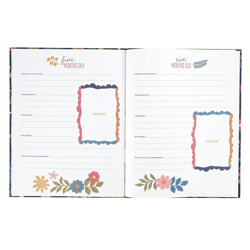 Blooming Beginnings Flower Memory Book | Baby Girl Keepsake