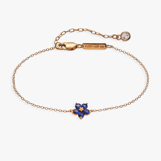 Crystal Forget-Me-Not Flower Bracelet