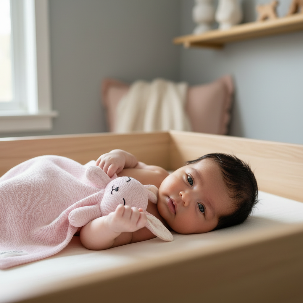 Organic Plush Lovey Security Blanket