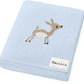Luxury Cotton Deer Knit Swaddle Baby Blanket
