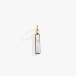 Mother of Pearl Gemstone Interchangeable Bar Charm