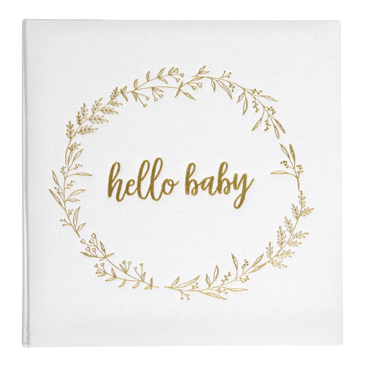 Ivory Linen Baby Memory Book – Gender Neutral Keepsake Journal