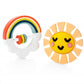 Little Rainbow Baby Teether Toy Set