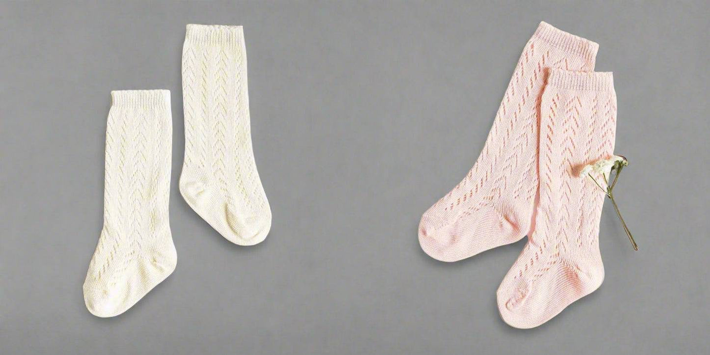 LLB Crochet Knee High Socks (2 pairs in each order)