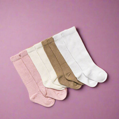 LLB Eyelet Knee High Socks (2 pairs in each order)