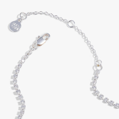 "Love" Crystal Tennis Necklace