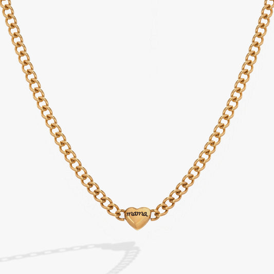 Mama Curb Chain Necklace