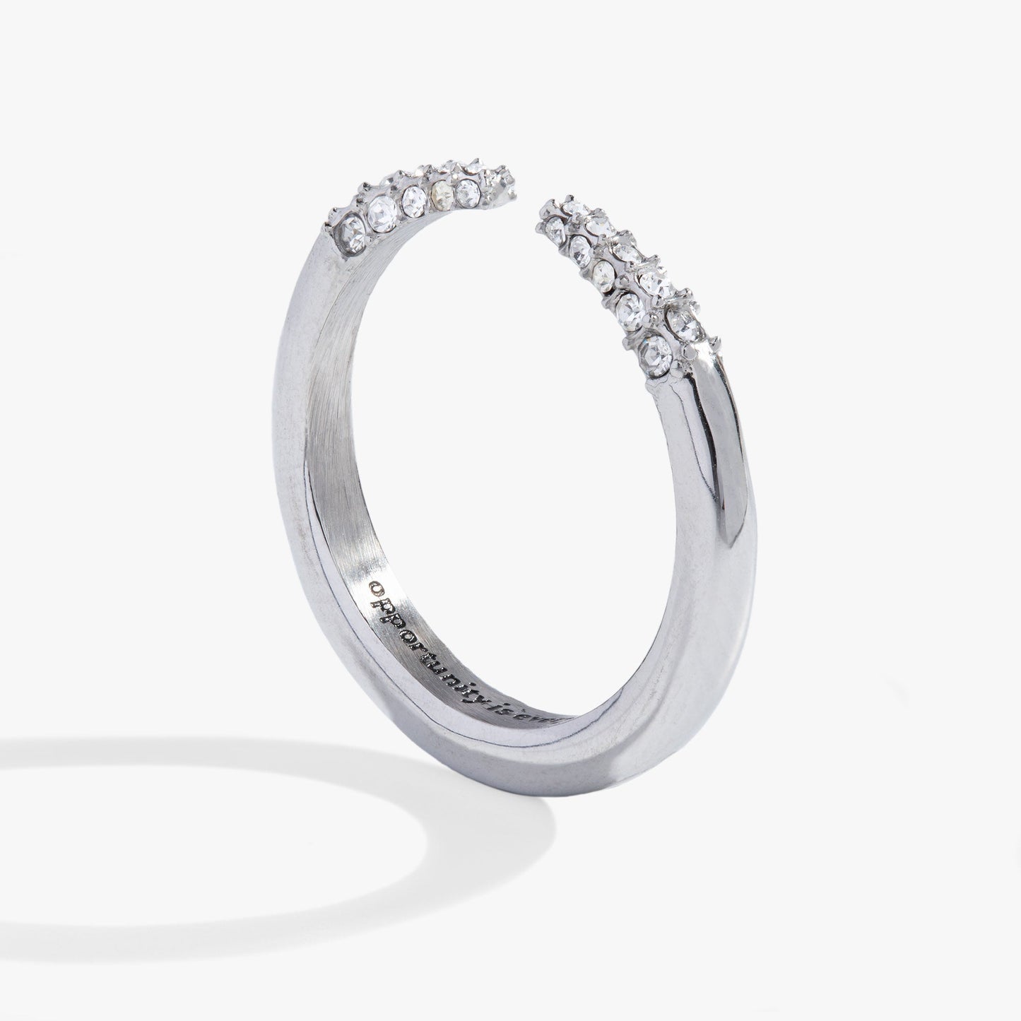 “Opportunity is Everywhere” Open Tusk Ring