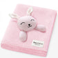 Blanket Lovey - 100% Organic Cotton Baby Blanket with Comfort Lovey