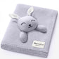 Blanket Lovey - 100% Organic Cotton Baby Blanket with Comfort Lovey