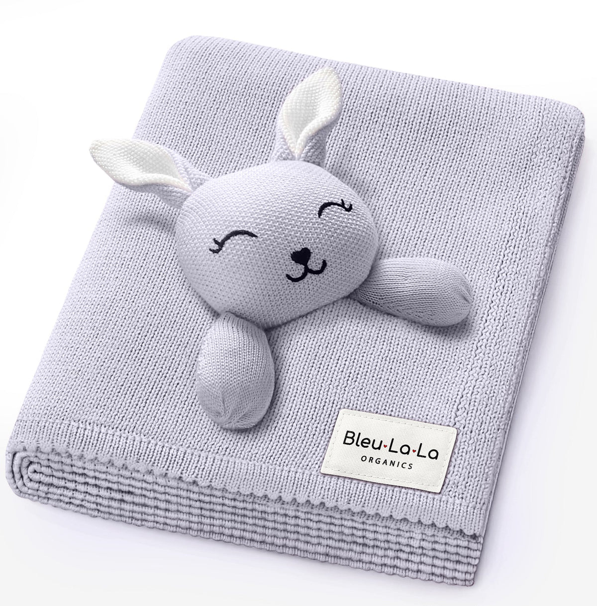 Blanket Lovey - 100% Organic Cotton Baby Blanket with Comfort Lovey