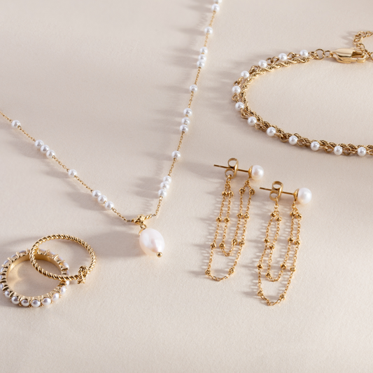 Mother of Pearl Beaded Necklace