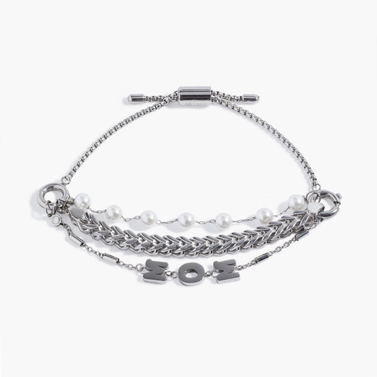 Mom Pearl Stranded™ Bracelet Set