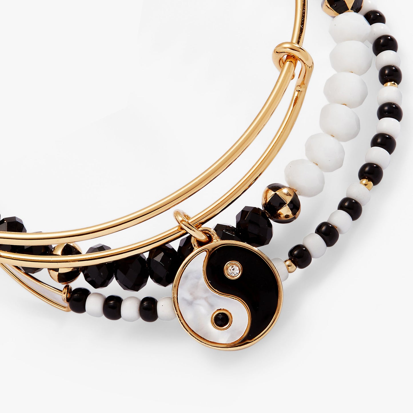 Mother of Pearl Yin Yang Bangles Set of 3